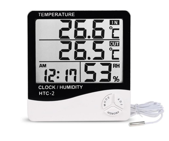 Digitales Thermo-Hygrometer mit Temperaturfühler HTC2 | Akcesoria \ Inne  akcesoria do uprawy roślin | sklep MaxGrowShop.pl