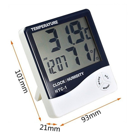 Digital Hygrometer/Thermometer with temperature sensor HTC2