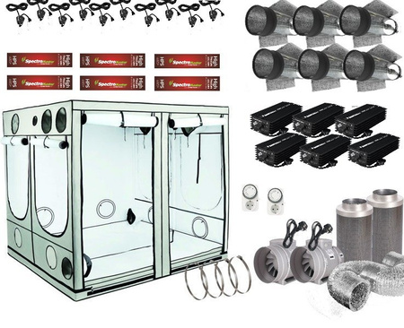 HOMEbox® Ambient Q300 Komplettset, Cooltube HPS 6 x 600W Spectromaster