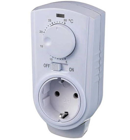 Analog socket thermostat 5-30C