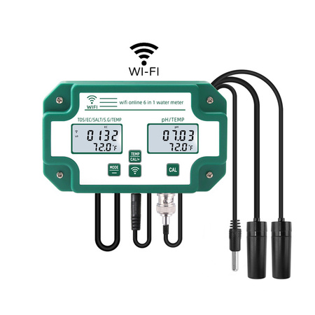 Водоустойчив pH, EC, TDS, S.G, ppt Тестер C600 WiFi Comboinstruments