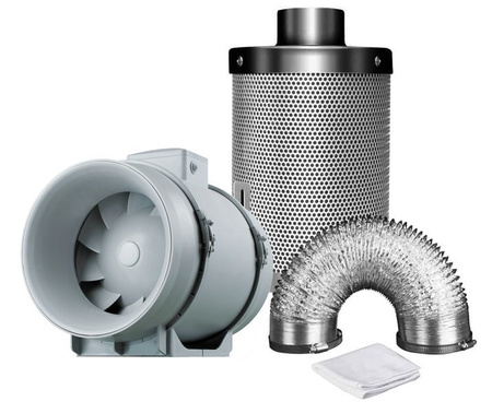 Ventilation kit TT125 280m3/h + Mastercarbo 400m3/h