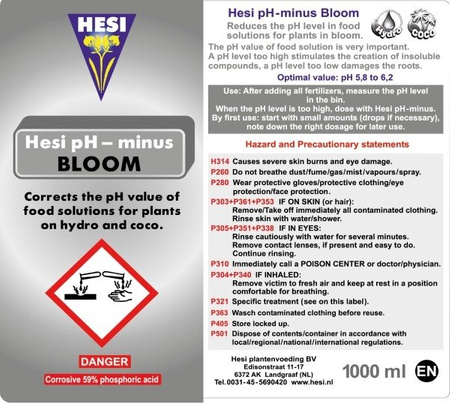 Hesi Ph Minus Bloom 1L